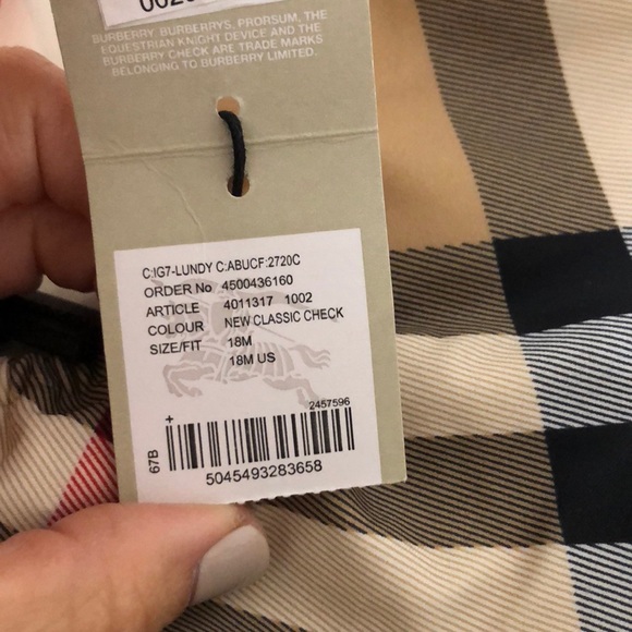 Burberry Infant Swimsuit - Picture 3 of 4